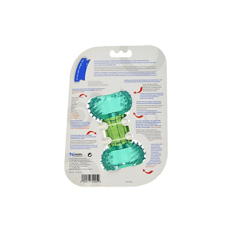 Dogit 72905 Hundespielzeug mit Zahnpflegeeffekt - Kauknochen Chew & Clean,