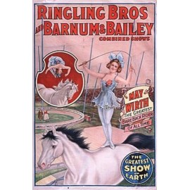 Hollywood Icons Ringling Brothers Circus Reproduction Framing Print Advertising 17x12