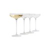 Rounded Cocktail Coupe Glasses – Set of 4 Elegant 8oz