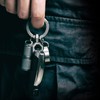[MecArmy] CH8 Titanium Key Ring Split Ring, Titanium Keychain, Non-Magnetic