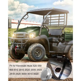 Gas Fuel Tank Cap Fit for Kawasaki Mule 520 550 600 610 2010 2020 2030 2500 2510 2520 3000 3010 3020, Parts for 1/4 Turn Metal Tank Replace 51048-1103 51048-0005