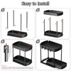 ukeetap 2 Pack Multi-Purpose Pull-Out Storage Organizers, Under Sink Organizers