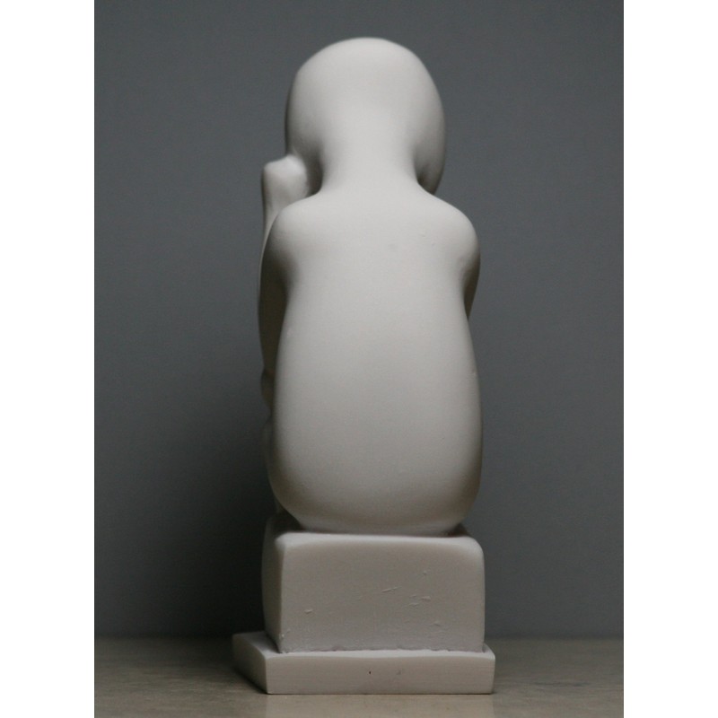Thinker Cycladic Greek Art Figurine Idol Modern Statue Sculpture Handmade