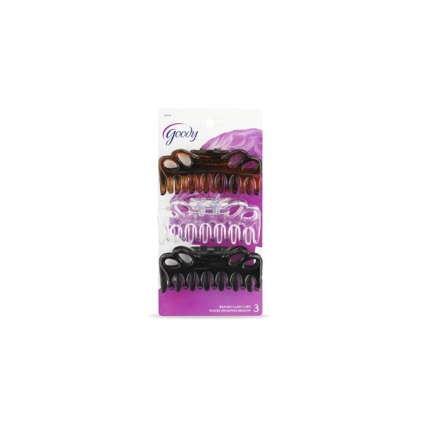 Goody Womens Crown Classic Bow Tie Claw Clips, 3 count per pack -- 3 per case.