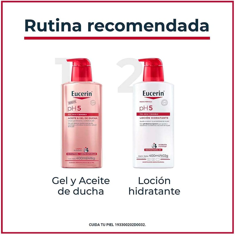 EUCERIN pH5 Aceite & Gel de ducha 400ml, Para Piel