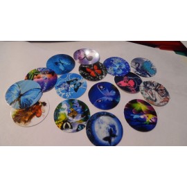 Unbranded Pre Cut One Inch Bottle Cap Images BUTTERFLY BUTTERFLIES Free Ship - photo, 15 images