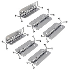 6-Pack 316 Stainless Steel Cooler Hinges & 24 Screws for Igloo 25-165QT Ice Chests & Ice Boxes #24005 (6PCS)