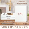 3-Piece Book Decor Set – Durable Faux Books with Printed