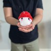 Chonky mushroom crochet handmade amigurumi cute plushie - Color: Red