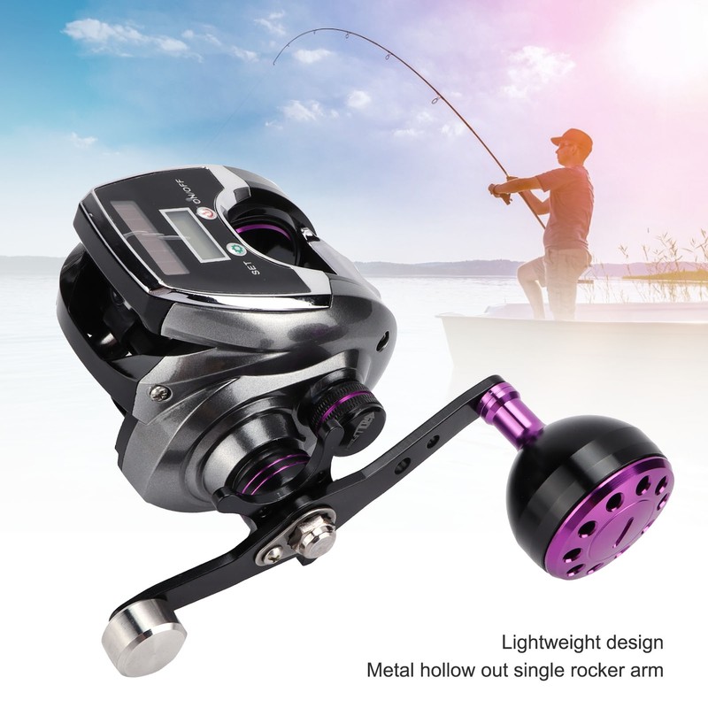 Waterproof Digital Display Baitcasting Reel 8.0:1 Speed Ratio 18+1 Bearing