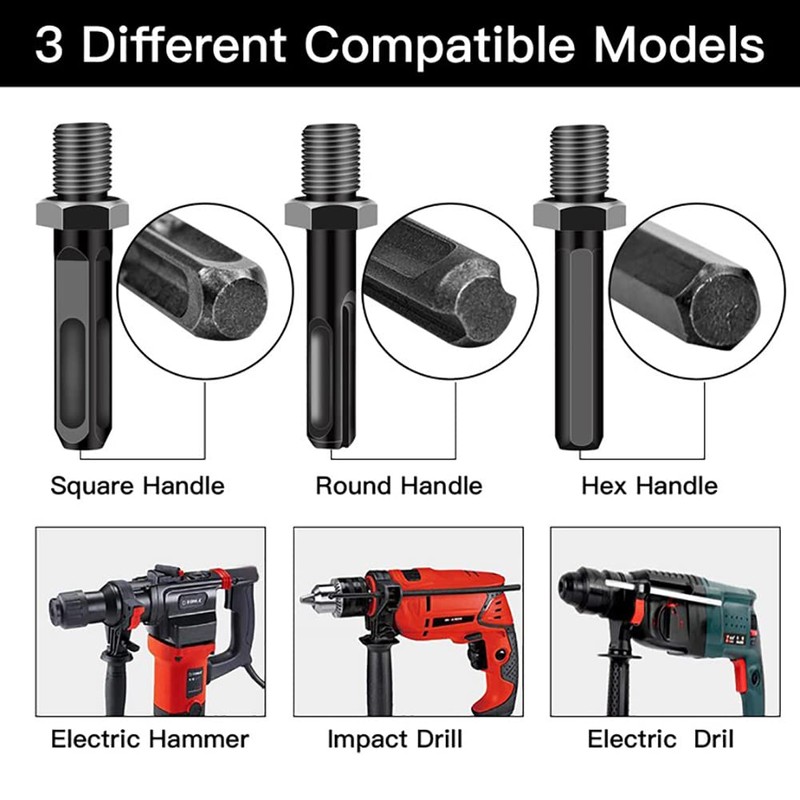 Kiwinvou 4 Pcs Firewood Log Splitter Drill Bit,Wood Splitter Drill