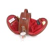 Catwalk Collection Handbags - Women's Round Leather Shoulder Bag -