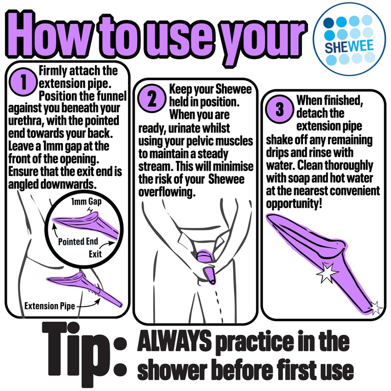 SHEWEE Flexi + Case – Reusable Pee Funnel – A
