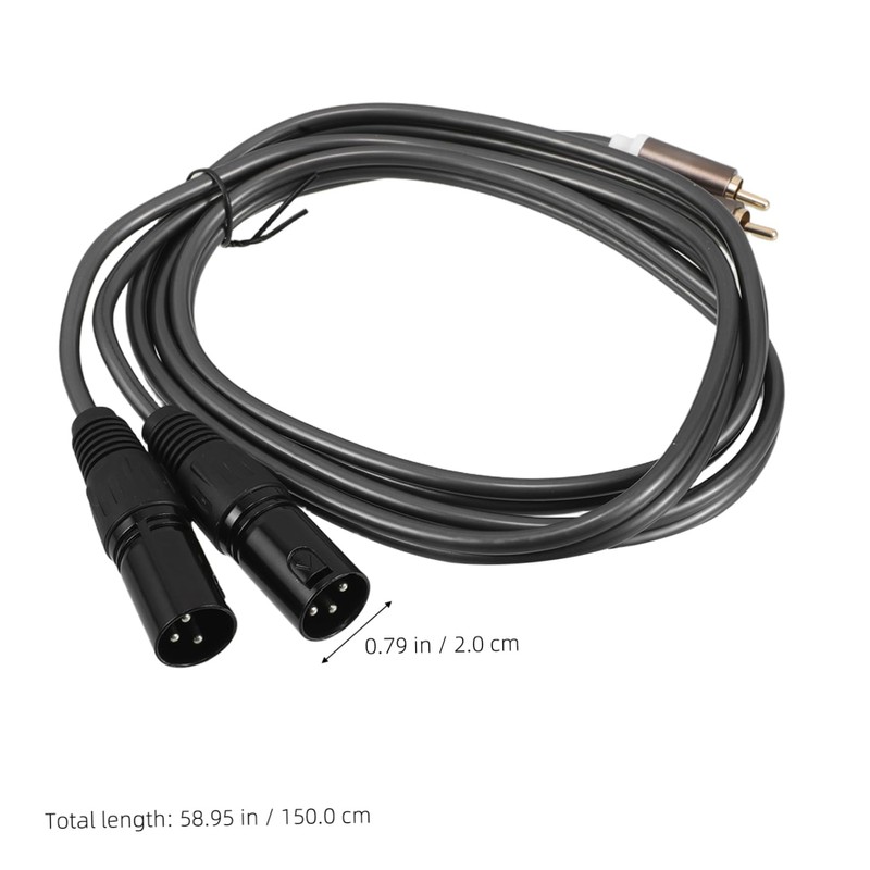 VICASKY Dual to Dual Male Audio Cable Professional Audio Conversion