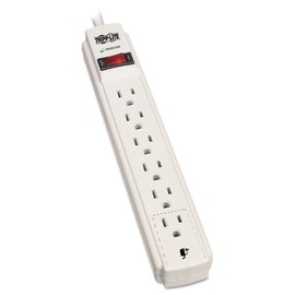 Tripp Lite Protect It! Surge Suppressor 6 Outlets 15 ft Cord 790 Joules Gray TRPTLP615
