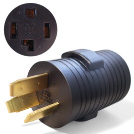 NEMA 10-50P to 14-30R Welder Welding Dryer Power Cord Adapter Compact 120V/240V 30Amp 3 Prong Male Plug to 4 Prong Female