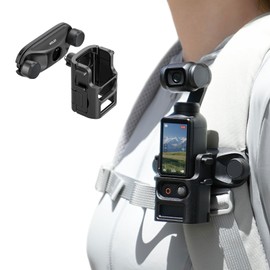 MARR Backpack Clip for DJI Osmo Pocket 4 Quick Release Backpack Mount Accessories POV Shooting Quick On/Off with One Hand, Anti-Slip Texture, Anti-Scratch Protection, Precise Opening, Cold Shoe