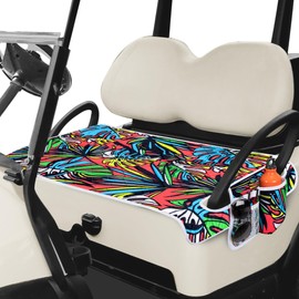 PGmoon Golf Cart Seat Covers, Golf Cart Seat Towel Blanket for Most Golf Carts Fits for EZGO, Club Car, Yamaha and More (Patent Design)