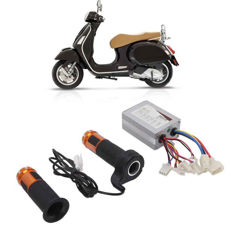 48V 800W Brushed Motor Controller with Yellow Grips Set Heat