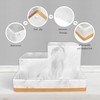 Bathroom Countertop Organizer with Tray, Large Size Toothbrush Holder Organizer,