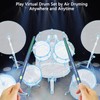 Virtual Air Drum Set, Bluetooth RGB Electric Air Drum Sticks
