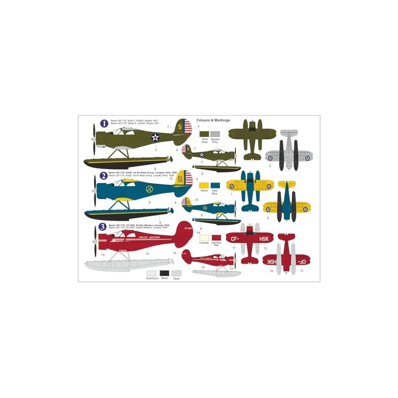 AZ Model 1/72 Beach SD-17S Stagger Wing Seaplane Plastic Model