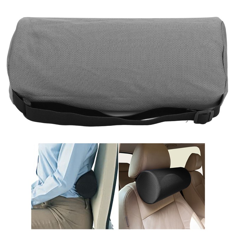 Lumbar Roll Pillow Multifunctional Memory Foam Back Roll Waist Support