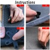 AIMALL 4Set Car Mat Fixed Buckle Set, Anti-Slip Double-Layer Plastic