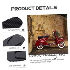 SUPVOX 5pcs Motorcycle Support Plate Bike Kickstand Dirt Bike Stand Hockey Puck Holder Motorcycle Kickstand Pad Motorcycle Mount Offroad Scooter Motorbike Side Stand Pad Motorcycle Parts