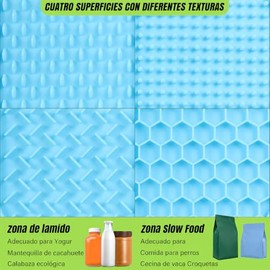 Lick Mat para Perro: Licking Mat para Perro 3 Piezas Alfombrilla para Lamer con Ventosa, Pala y Cepillo para Entrenamiento, Cuidado de Uñas y Masaje R
