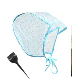 Hair Highlighting Caps Frosting Cap and Spatula Salon Hair Coloring Dye Cap with Hooks for Salon Dyeing Hairdressing (1PC)