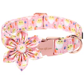 Unique style paws Easter Dog Collar Harnesses Collars & Leads for Collar Dog Wide Bow Tie Chain Dog Collar Pull Collar Gifts for Small Medium Large Dogs M