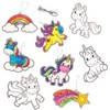 Baker Ross AR384 Unicorn Suncatcher Decorations (Pack of 8)