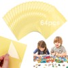 64 Sheets Puzzle Glue Transparent Double-Sided with Spade Suitable for