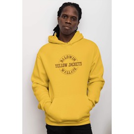 CreateMyTee Baldwin Wallace Yellow Jackets Unisex Hooded Sweatshirt (Gold, Large) - Baldwin Wallace Yellow Jackets Apparel