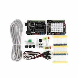 DFRobot Beginner-Friendly Starter Kit for Arduino: Learn Electronics with Labeled Components (with Uno R3 Inside)