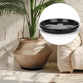 KVMORZE 6 Pack 8 Inch Plant Saucer Tray, Heavy Duty Round Plant Drip Trays for Pot Plant Saucers for Indoors Outdoor, Plant Water Tray Flower Pot Container Accessories for Flower Planters (8in)