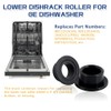 [Upgraded] WD12X26146 Dishwasher Wheels Lower Rack for GE, Lower Dishrack
