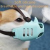 Silicone Pet Muzzle, Soft Breathable Mouth Cover for Small Medium