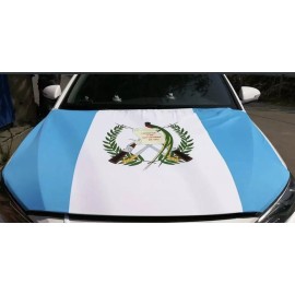 Unbranded Guatemala Flag Car Engine Hood Cover Flag Bonnet Banner 3.3X5FT Elastic Fabrics