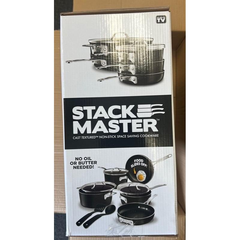 Gotham Steel STACKMASTER Pots Non-Stick 10 Piece Cookware Set