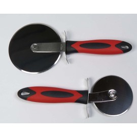 Soft Grip Pizza Cutter Set - 2 Sizes - 4" & 3"