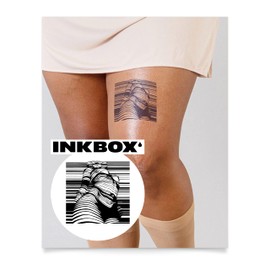 Inkbox Temporary Tattoos, Semi-Permanent Tattoo, One Premium Easy Long Lasting, Water-Resistant Temp Tattoo with For Now Ink - Lasts 1-2 Weeks, Tabloid, 4 x 4 in