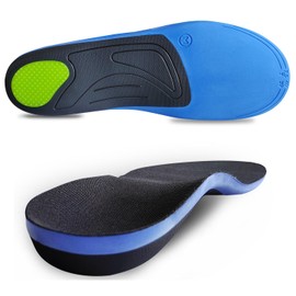 Insole (1.4 inches (3.5 cm) Arch Support, Shock Absorption, Standing Work, Footbed, Sports, Men's, Women's, 5 Sizes (M 10.2 - 10.6 inches (26 - 27 cm))