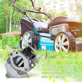 SYWAN 16100-Z9L-811 Carburetor for Hon da GCV200LA GCV170LA HRN216 HRX217 HRX217K6 Models, Replace OEM # 16100-Z9L-811 16100-Z9M-811, with Gaskets Air Filter Kit