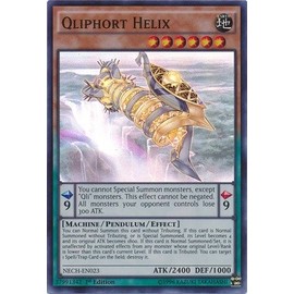 YU-GI-OH! - Qliphort Helix (NECH-EN023) - The New Challengers - Unlimited Edition - Super Rare