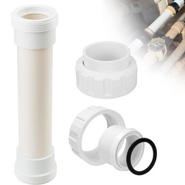 Salt Cell Bypass Pipe Kit for Hayward Turbo Cell Salt Chlorination Cell, with 2 Salt Cell Union Replacement, Bypass Dummy Cell Compatible with Hayward T-Cell Salt System, Upgrade Pool Spa Pump Parts
