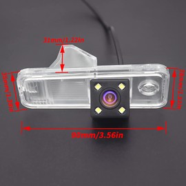 Car Rear View Camera with 4LED for Hyundai Santa Fe IX25 2013 2014 2015 Creta Carens Azera SantaFe Car Reversing Camera