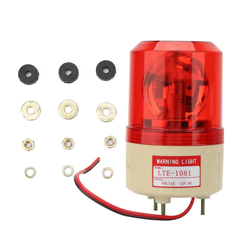 DC 12V Flash Rotary Warning Light Alarm Lamp Factory Construction