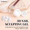 U-Shinein 3D Nail Sculpting Gel,Non Wipe Painting Nail Polish Gel